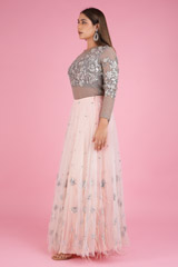 Blush Net LehengaDSC05694
