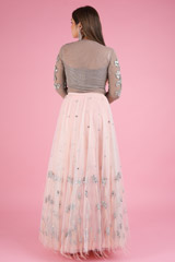 Blush Net LehengaDSC05699