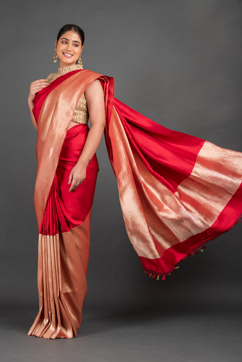 Red Silk saree