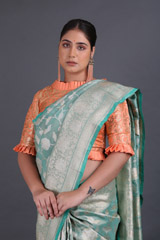 Mint Green Silk SareeIMG_5474