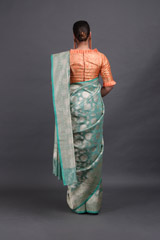 Mint Green Silk SareeIMG_5482
