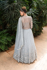 Silver Sequin And Mirror Lehenga_DSC7407-Edit