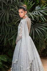 Silver Sequin And Mirror Lehenga_DSC7410-Edit
