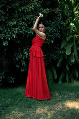 Red Draped Peplum Gown_DSC6601