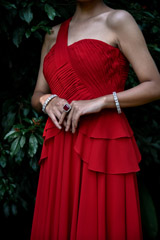 Red Draped Peplum Gown_DSC6607