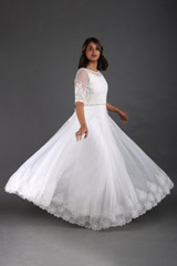 White Puffy Bridal Gown