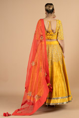 Ochre Matka Silk LehengaDSC08966