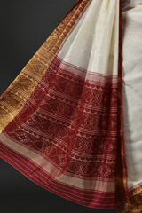 Cream Ikat Saree_DSC1563