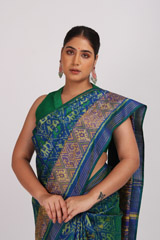 Dual Shade Ikat SareeIMG_5492