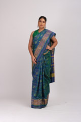 Dual Shade Ikat SareeIMG_5493