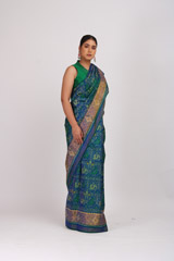 Dual Shade Ikat SareeIMG_5495