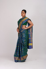 Dual Shade Ikat SareeIMG_5497