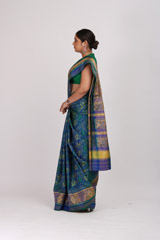 Dual Shade Ikat SareeIMG_5498