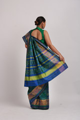 Dual Shade Ikat SareeIMG_5504