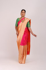 Pink Silk SareeIMG_5585