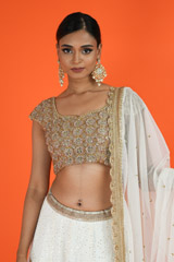 Ivory Chikankari Lehenga SetDSC02345