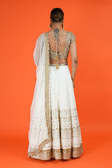 Ivory Chikankari Lehenga SetDSC02353
