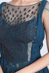 Teal Blue Peplum GownIMG_6750