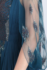 Teal Blue Peplum GownIMG_6751