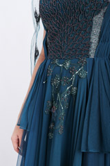 Teal Blue Peplum GownIMG_6752