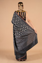 Grey  Silk  SareeDSC03665