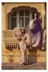 Purple Foil Ombre Dress