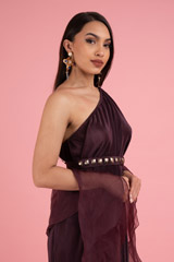 Purple Foil Ombre DressDSC03055