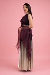 Purple Foil Ombre DressDSC03056