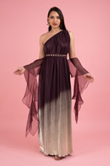 Purple Foil Ombre DressDSC03058