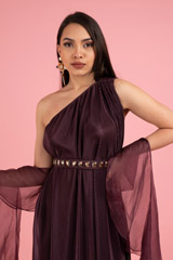 Purple Foil Ombre DressDSC03059