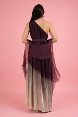 Purple Foil Ombre DressDSC03060