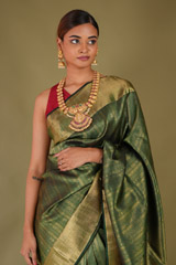 Green  Silk  SareeDSC07323