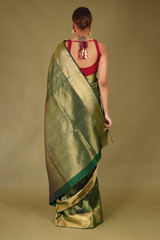 Green  Silk  SareeDSC07328
