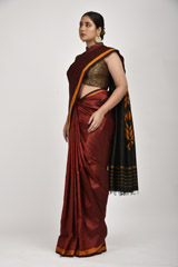 Maroon Silk Saree_DSC1330