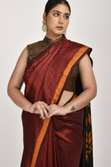 Maroon Silk Saree_DSC1340