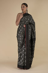 Black Ikat Saree2489_video