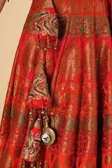 Red Banarasi Anarkali SetDSC07037