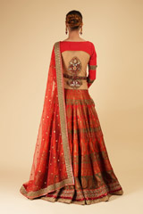 Red Banarasi Anarkali SetDSC07045