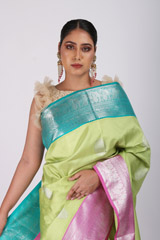 Parrot Green SareeIMG_9445