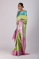 Parrot Green SareeIMG_9450