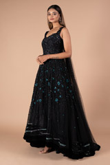 Black and Teal Off-Shoulder KalidarDSC09252