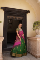 Green Kanchivaram LehengaDSC08009