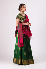 Green Kanchivaram LehengaIMG_0120