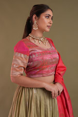 Beige Banarasi LehengaDSC04372