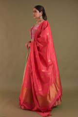 Beige Banarasi LehengaDSC04373