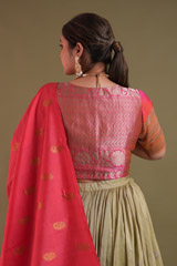 Beige Banarasi LehengaDSC04379