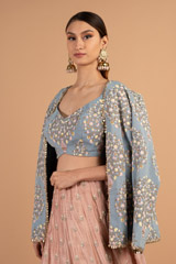 Old Rose Ombre LehengaDSC01573