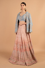 Old Rose Ombre LehengaDSC01574