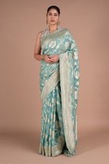 Green Georgette SareeDSC06016