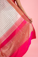 White Check SareeDSC03211